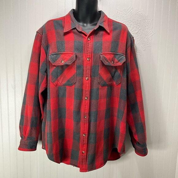 GANDER MOUNTAIN Guide Series heavy Flannel Shirt - Picture 1 of 3